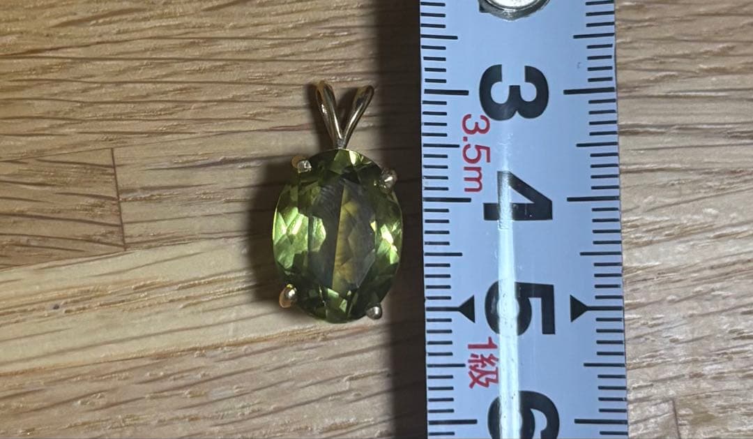 グリーン ペンダントチャーム　14K
