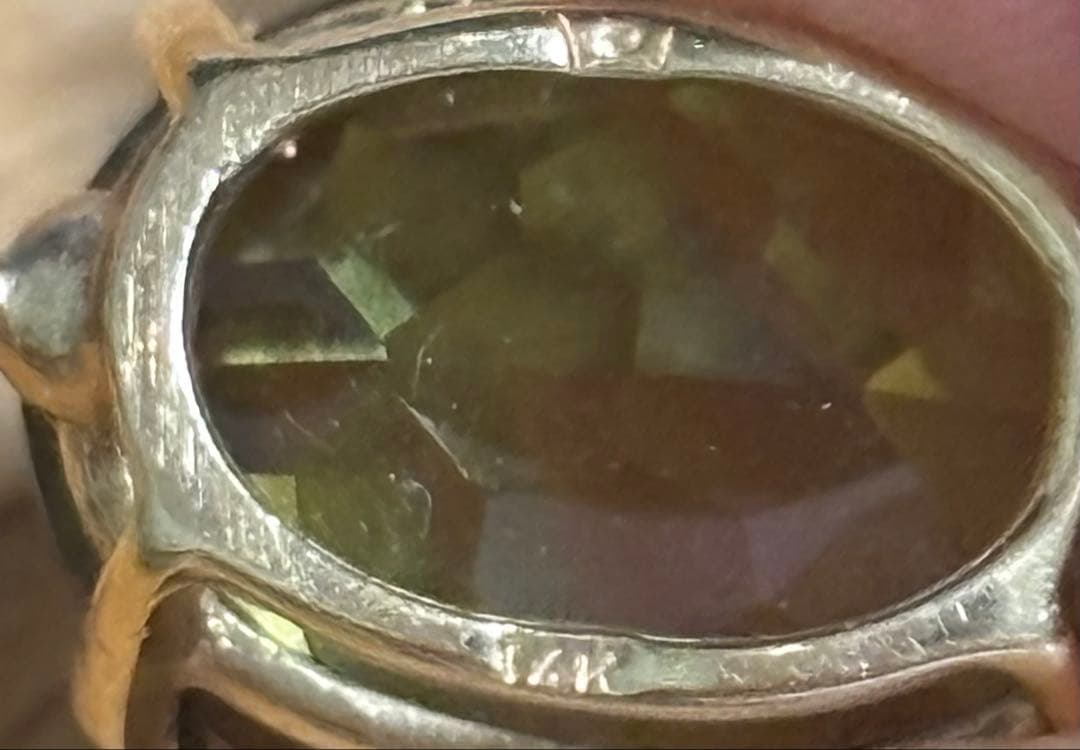 グリーン ペンダントチャーム　14K