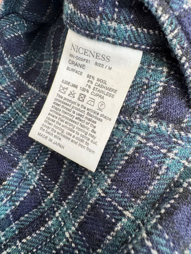 Niceness ナイスネス crane ジャケット M