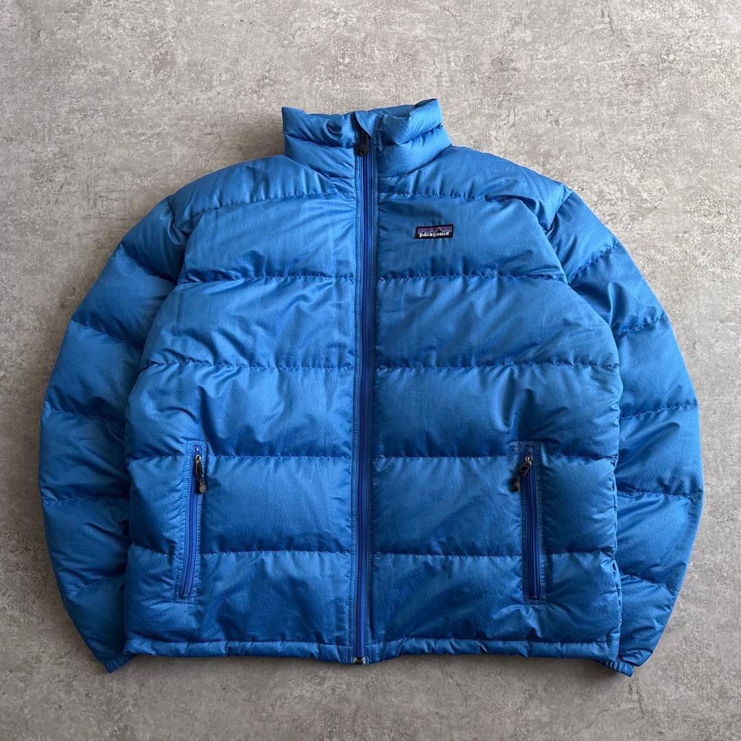 00's■patagonia パタゴニア【L】パッカブル ダウンジャケット 青