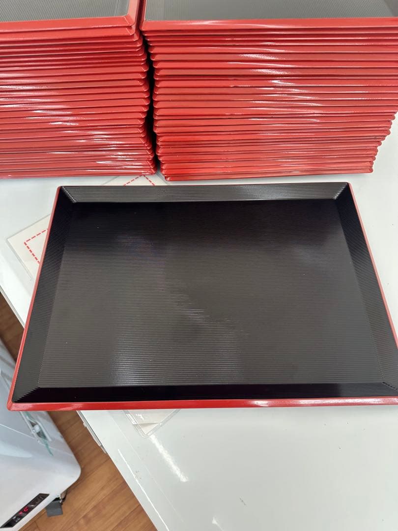 錦之助 　業務用お盆　トレー　和風13寸　60枚セット