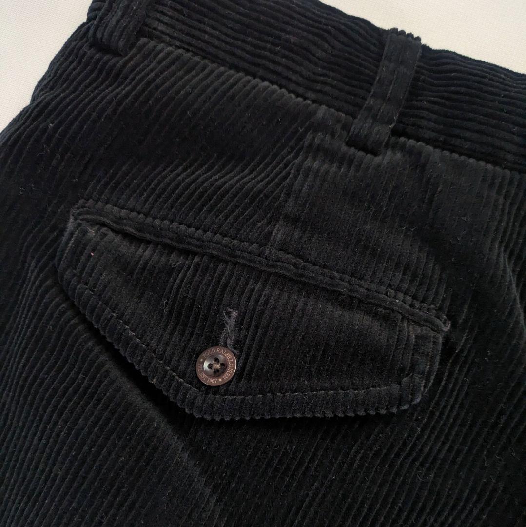 ポロ ラルフローレン　コーデュロイパンツ　黒　w34　コーズ　ANDREW