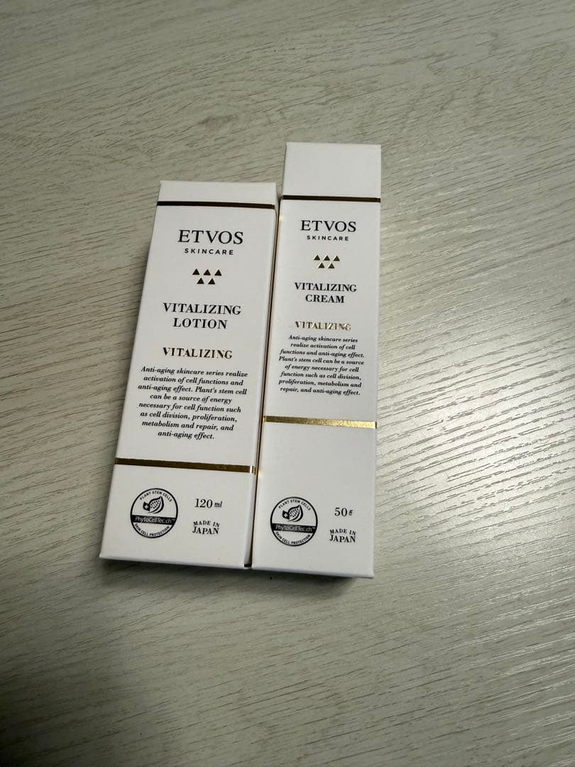 ETVOS バイタライジング　化粧水、クリーム