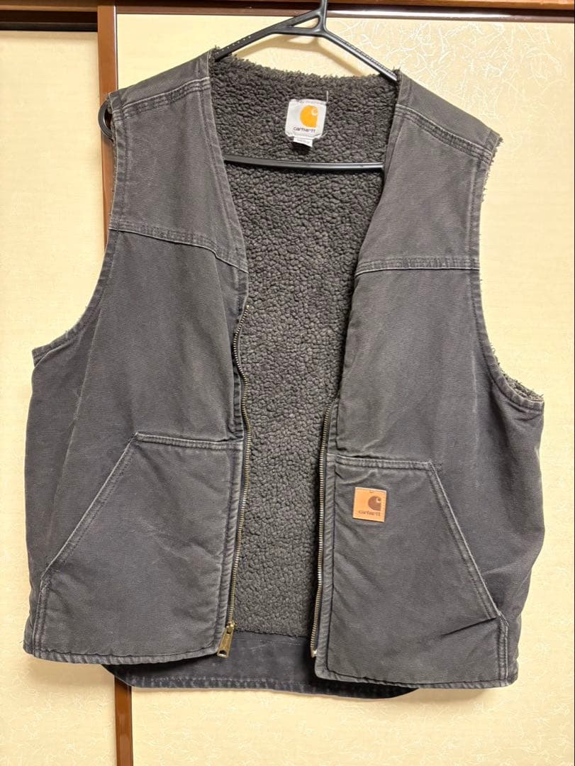 Carhartt V26 BLK サンドストーン ダックベスト 墨黒