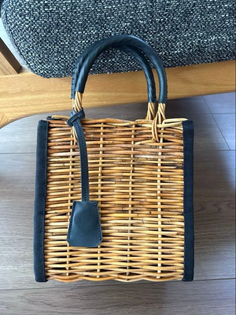 オッズ　天然アラログかごバッグ　かごバッグ