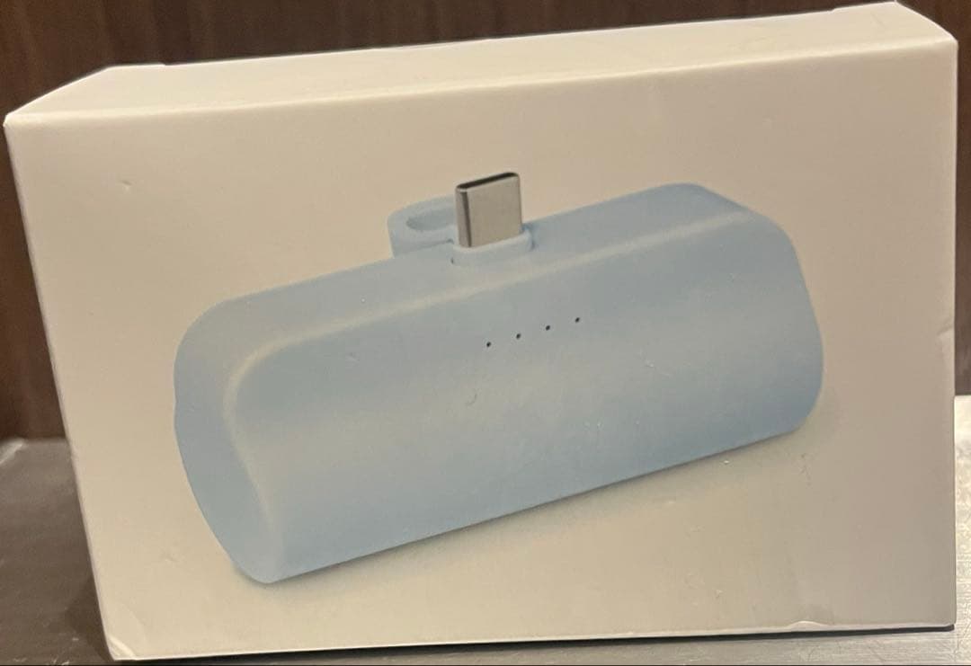 【タイトステーション限定】モバイルバッテリー水色