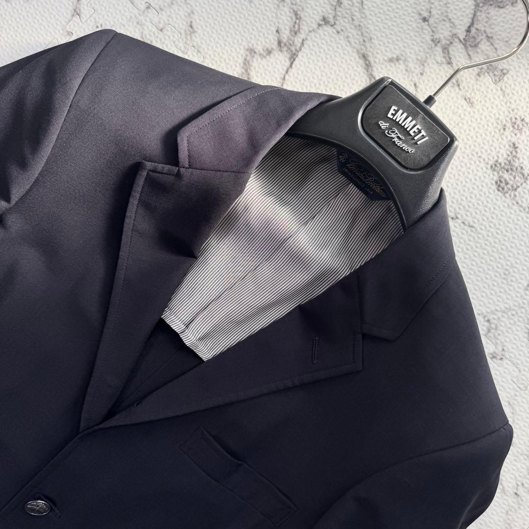 極美品◎ブルックスブラザーズ　テーラードジャケット　銀ボタン　紺ブレ　モヘヤ混