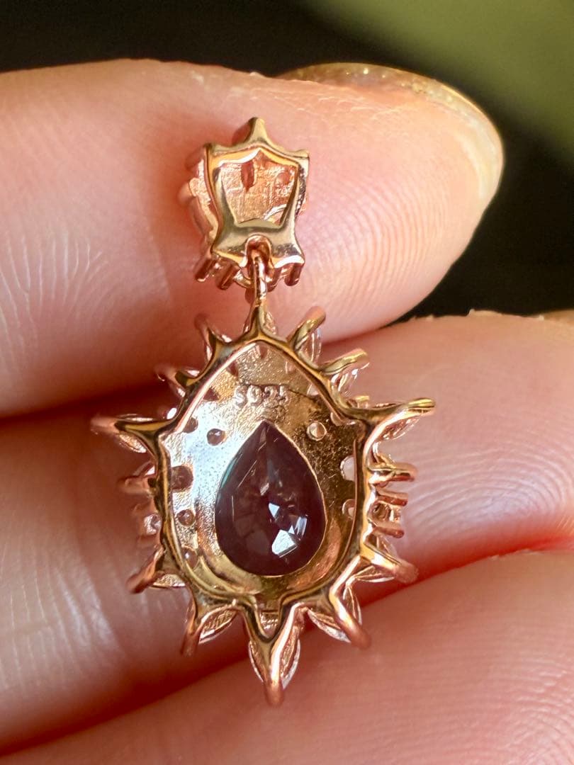 5A✨鮮やか＆艶＆照り＆クリア ブラジル産天然アレキサンドライト925トップ