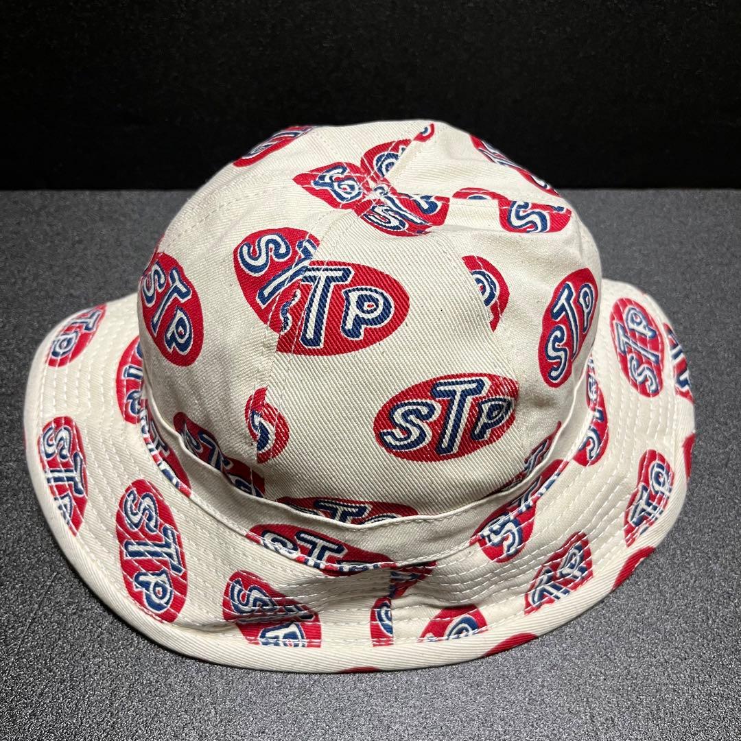 stp USA製 総柄ハット デッドストック品 バイカー made in usa