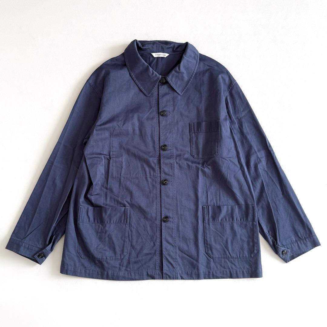 美品　アーツアンドサイエンス　フレンチ　ワークジャケット　ネイビー　3