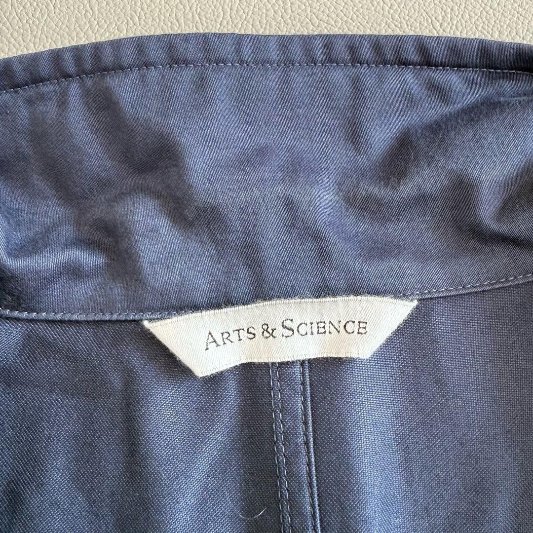 美品　アーツアンドサイエンス　フレンチ　ワークジャケット　ネイビー　3