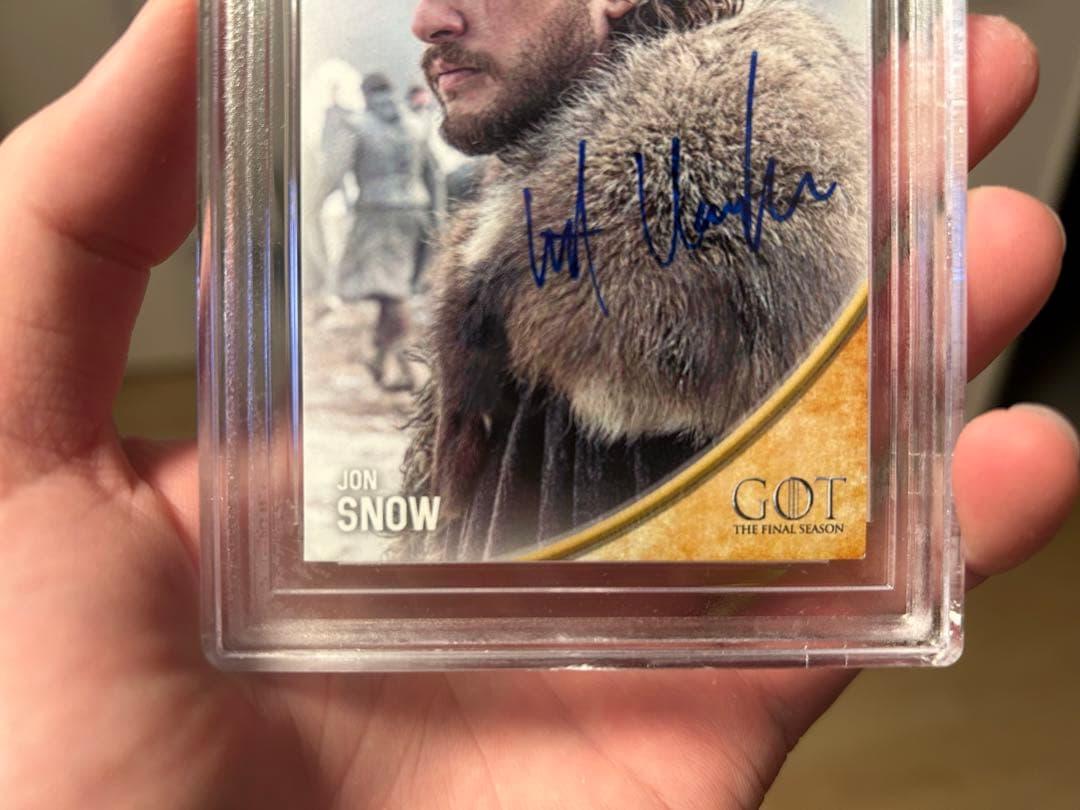 ジョン・スノウ 直筆サインカード ゲームオブスローンズ キット・ハリントン