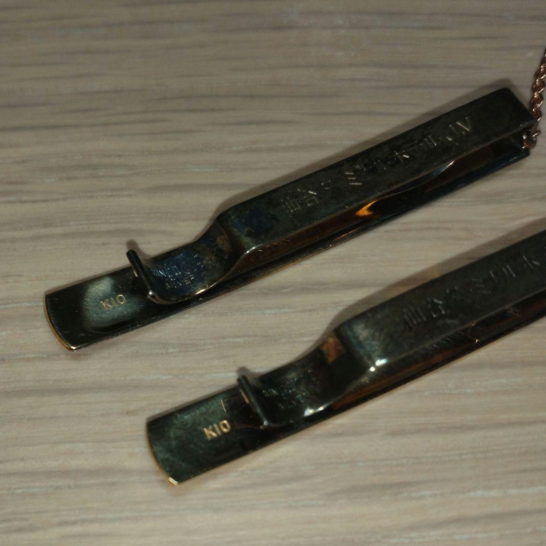 キ*コ様 K10　10金　ネクタイピン　8g　金製品　金細工　カフスボタン