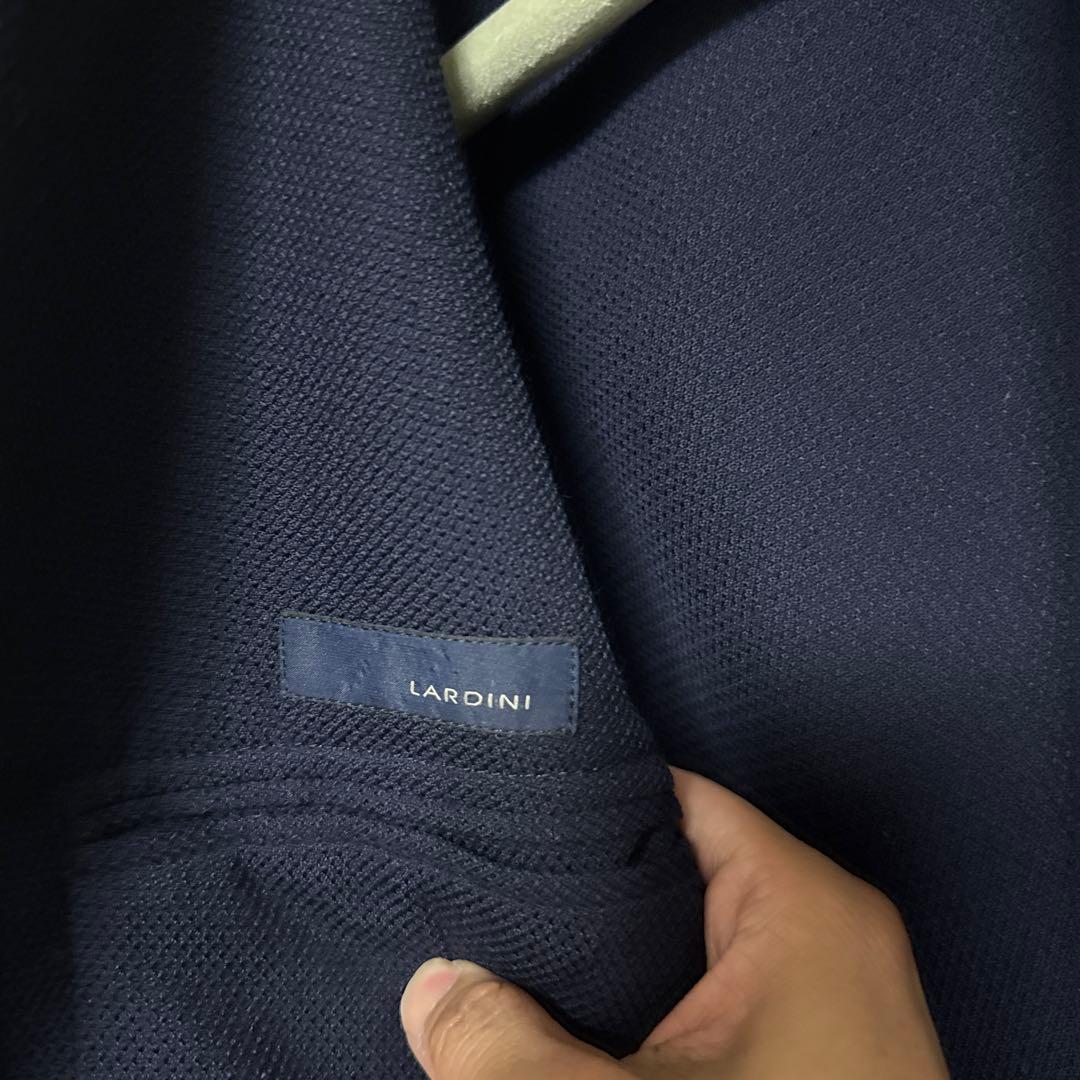 LARDINI ネイビー ダブルジャケット　紺　44サイズ