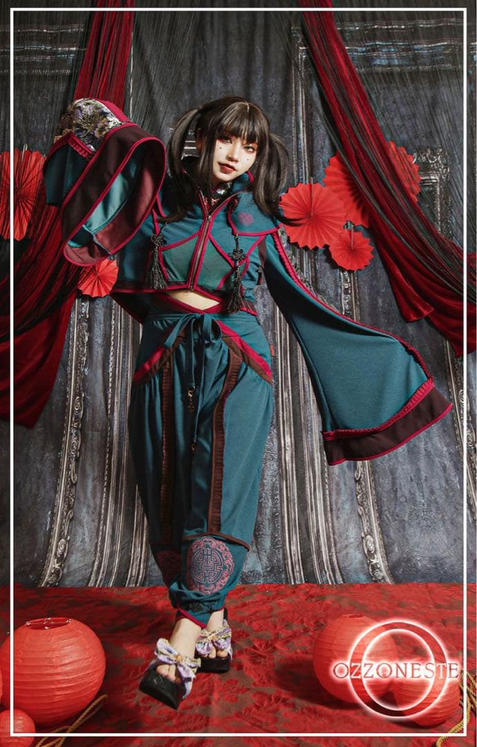 OZZONESTE 颯流歌月　洋袴　袴パンツ　チャイナパンツ