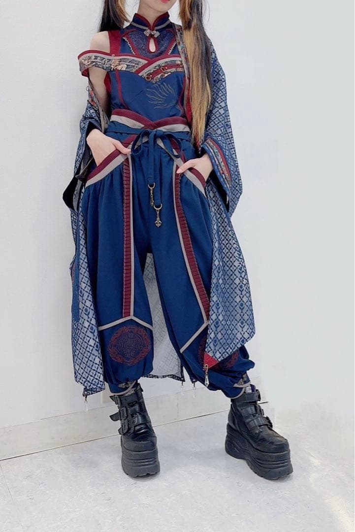 OZZONESTE 颯流歌月　洋袴　袴パンツ　チャイナパンツ