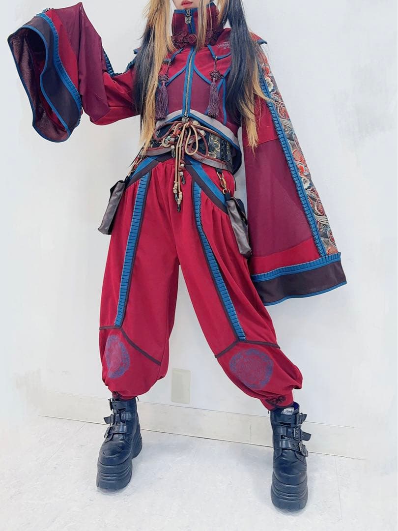 OZZONESTE 颯流歌月　洋袴　袴パンツ　チャイナパンツ