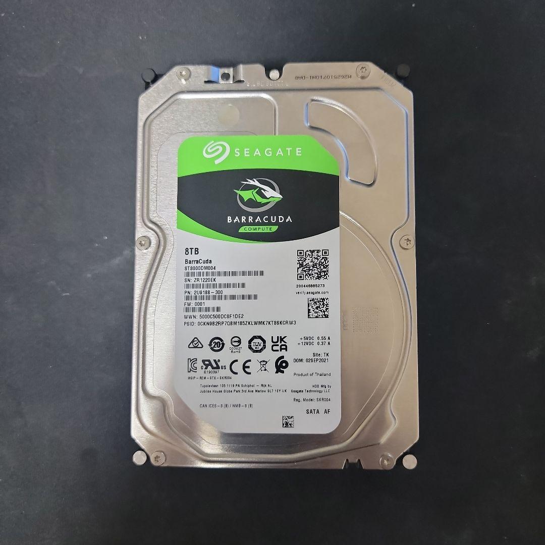 ジャンク　Seagate Barracuda 8TB HDD