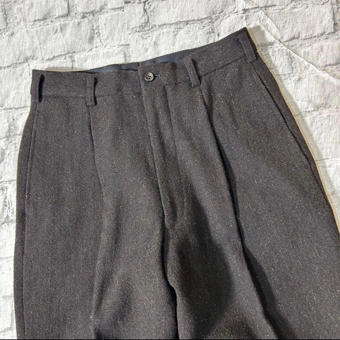 80s COMME des GARÇONS HOMME ネップ　タックパンツ