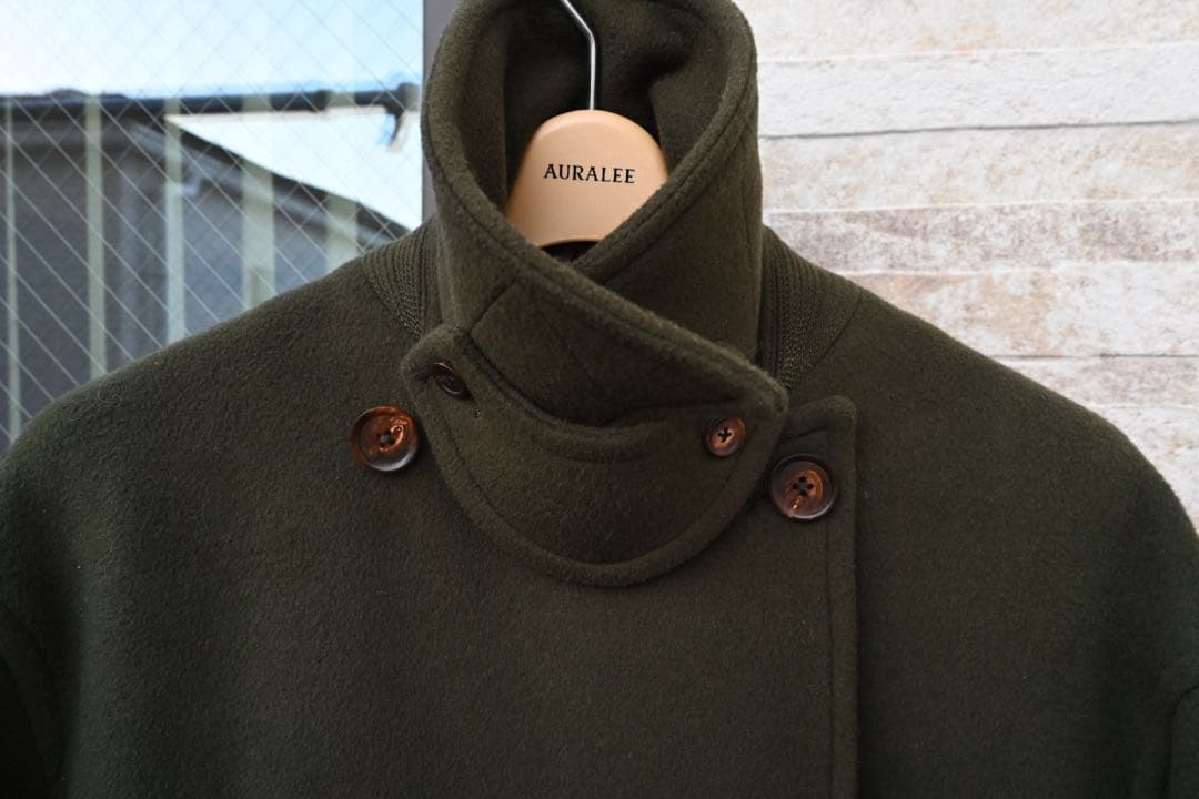 ジャケット・アウター AURALEE BEAVER MELTON P-COAT