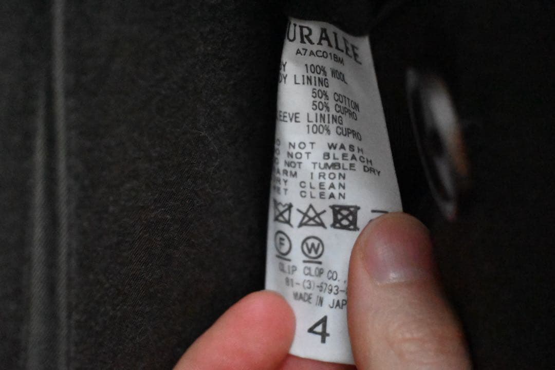 ジャケット・アウター AURALEE BEAVER MELTON P-COAT