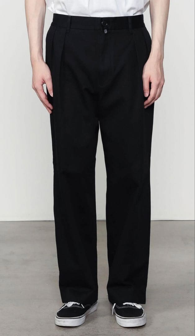 【美品】SEDAN ALL-PURPOSE 2タック チノスラックス M 黒