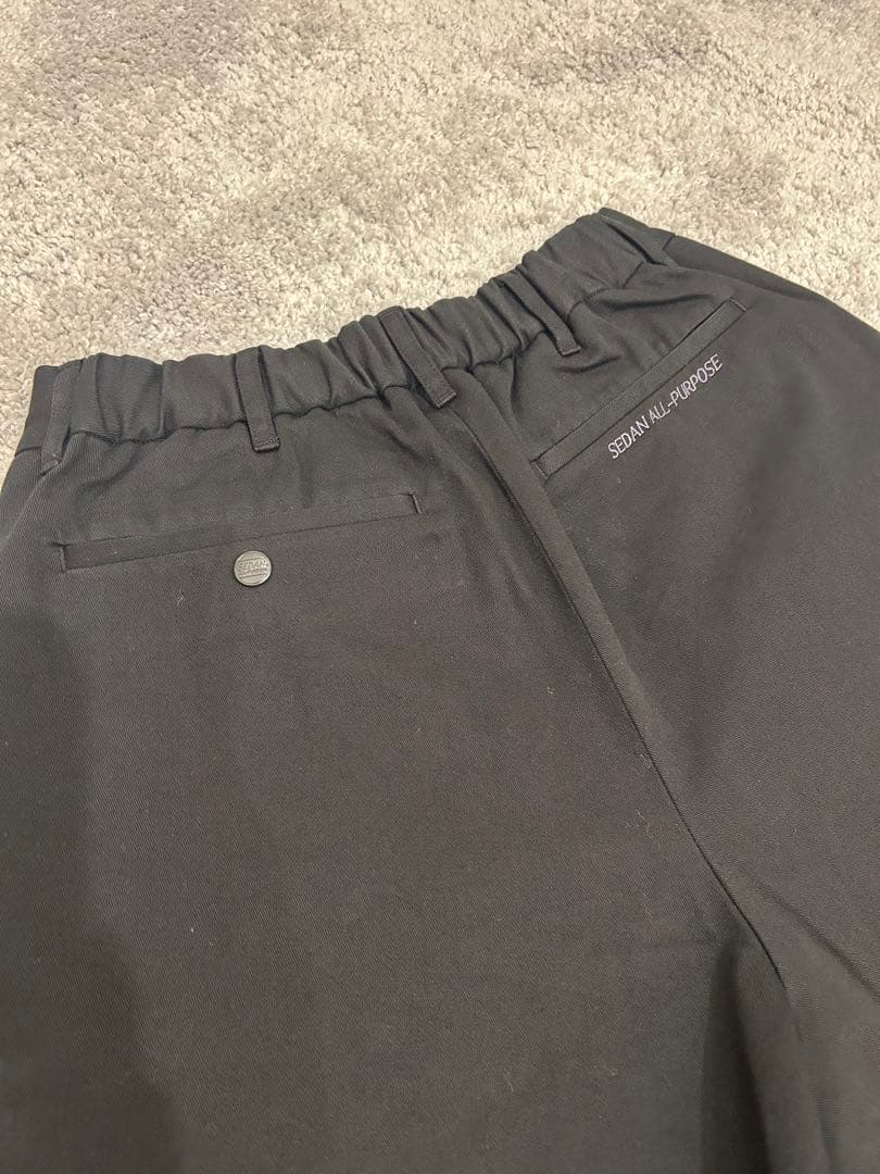 【美品】SEDAN ALL-PURPOSE 2タック チノスラックス M 黒
