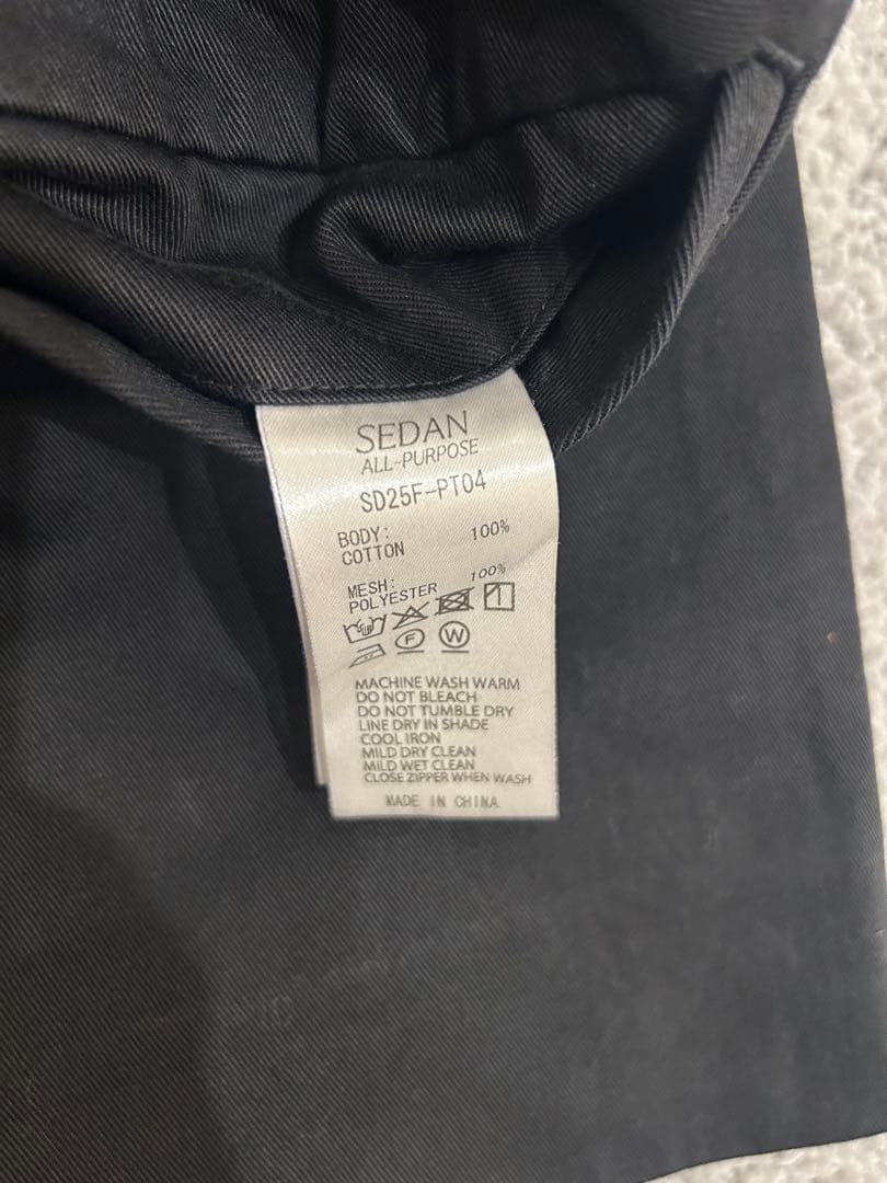【美品】SEDAN ALL-PURPOSE 2タック チノスラックス M 黒