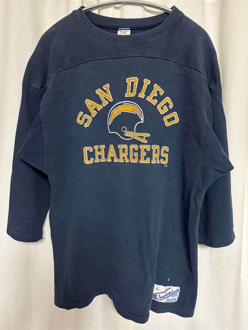 Champion フットボール Tシャツ 80's チャンピオン フェード L