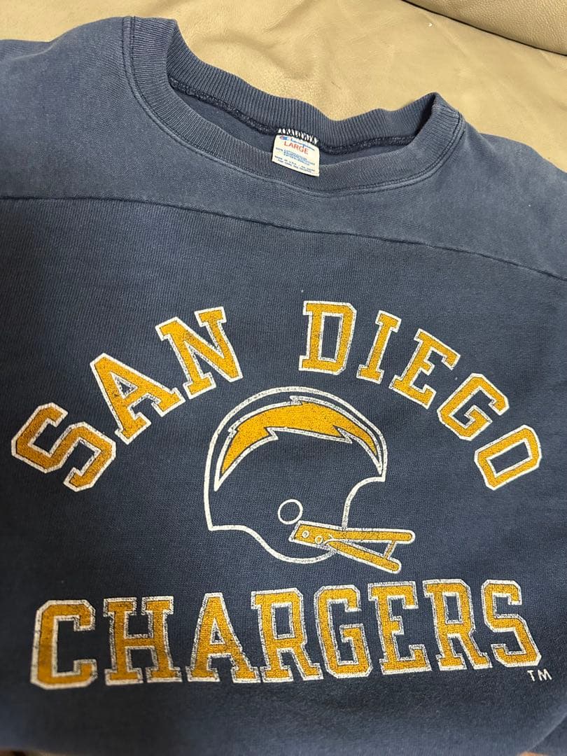 Champion フットボール Tシャツ 80's チャンピオン フェード L