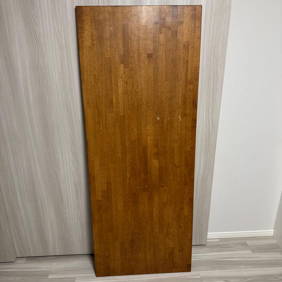 KANADEMONO ラバーウッドチークブラウン天板