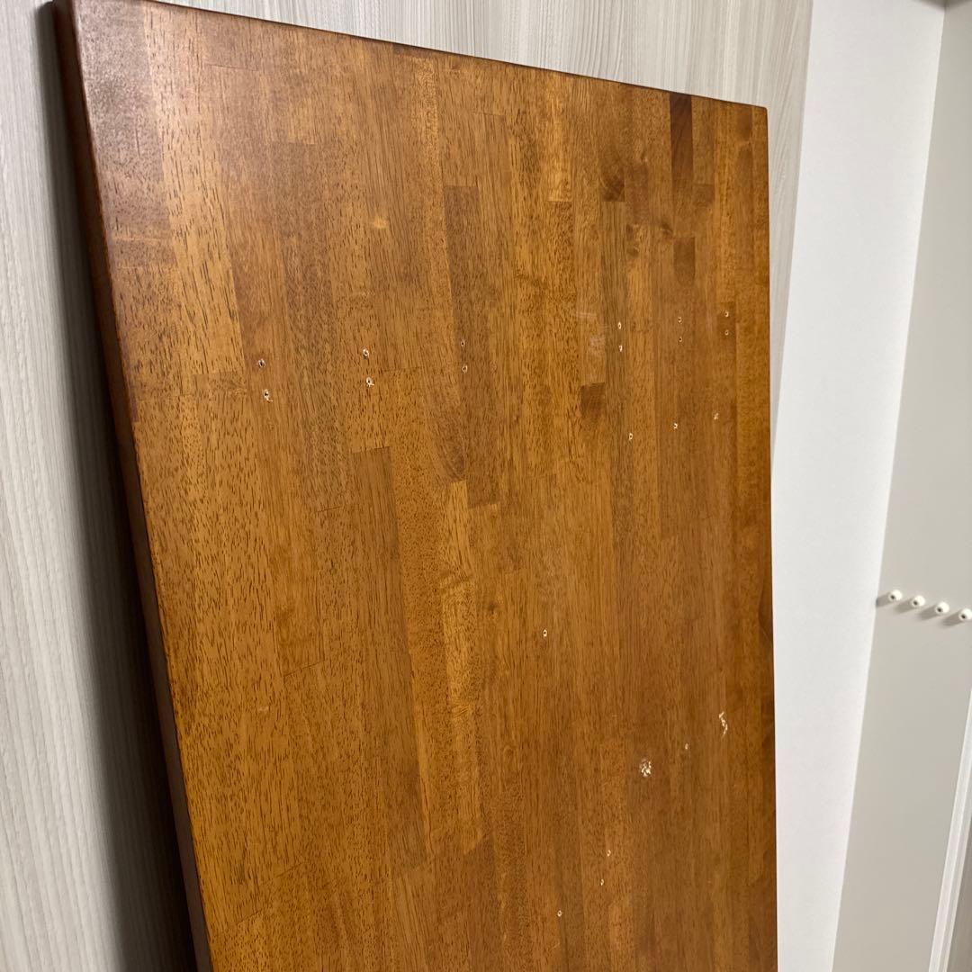 KANADEMONO ラバーウッドチークブラウン天板