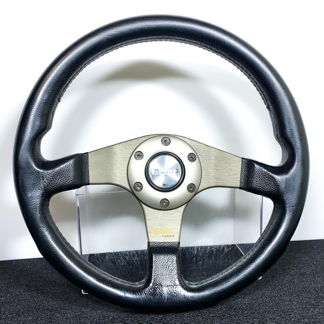 モモ チューナー ステアリング ホーンボタン・ホーンリング・ネジ付 美品 当時物