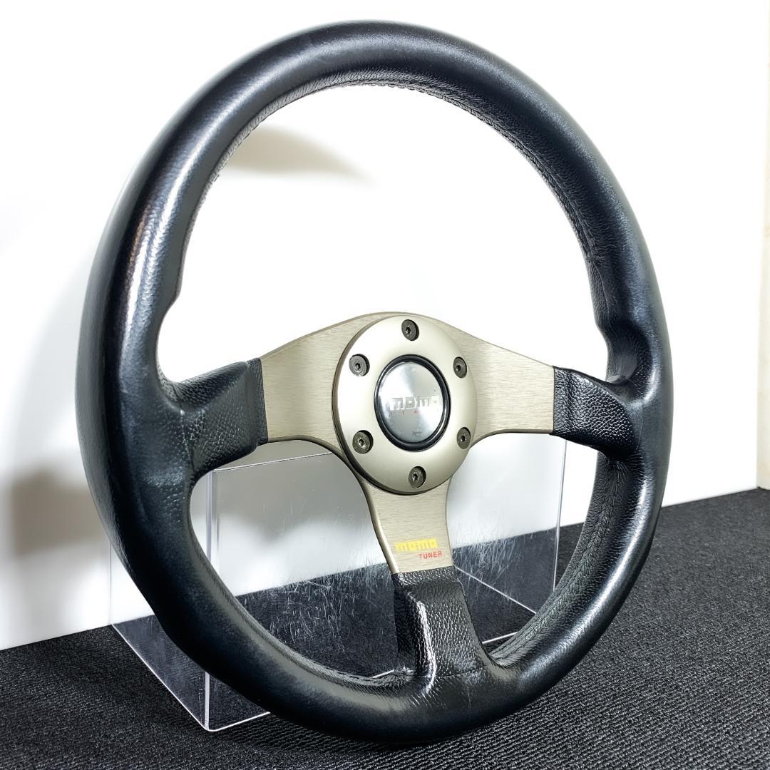 モモ チューナー ステアリング ホーンボタン・ホーンリング・ネジ付 美品 当時物