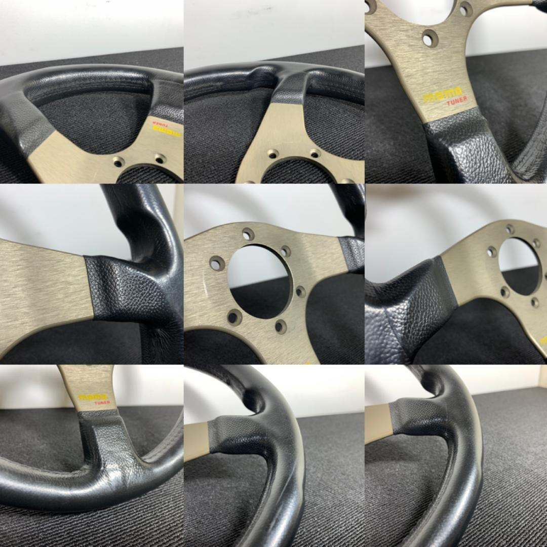 モモ チューナー ステアリング ホーンボタン・ホーンリング・ネジ付 美品 当時物