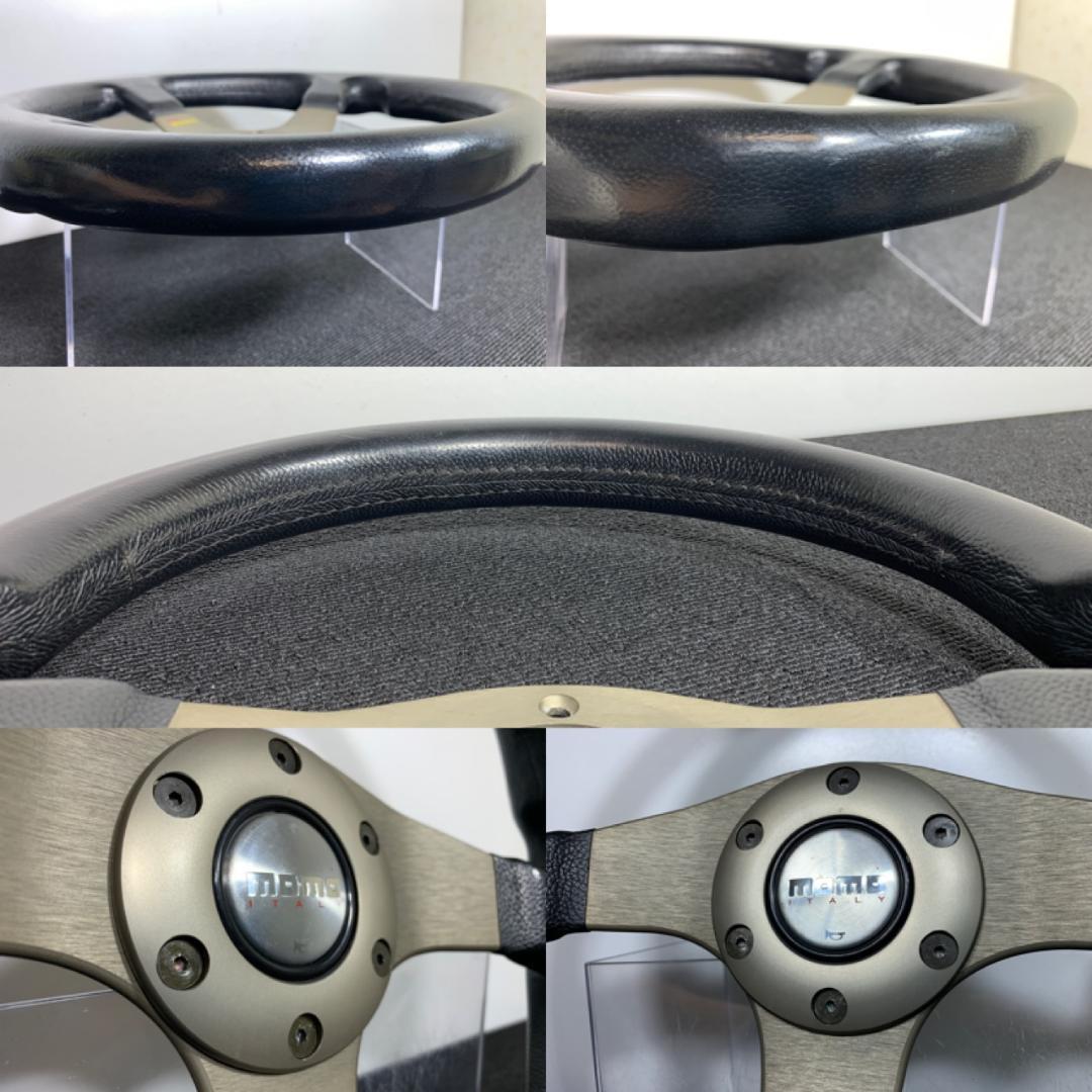 モモ チューナー ステアリング ホーンボタン・ホーンリング・ネジ付 美品 当時物