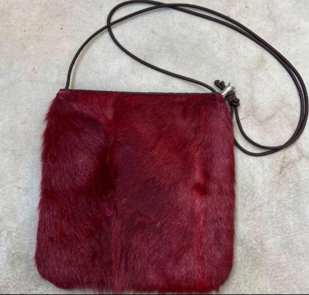 バッグ 99aw prada fur shoulder bag archive