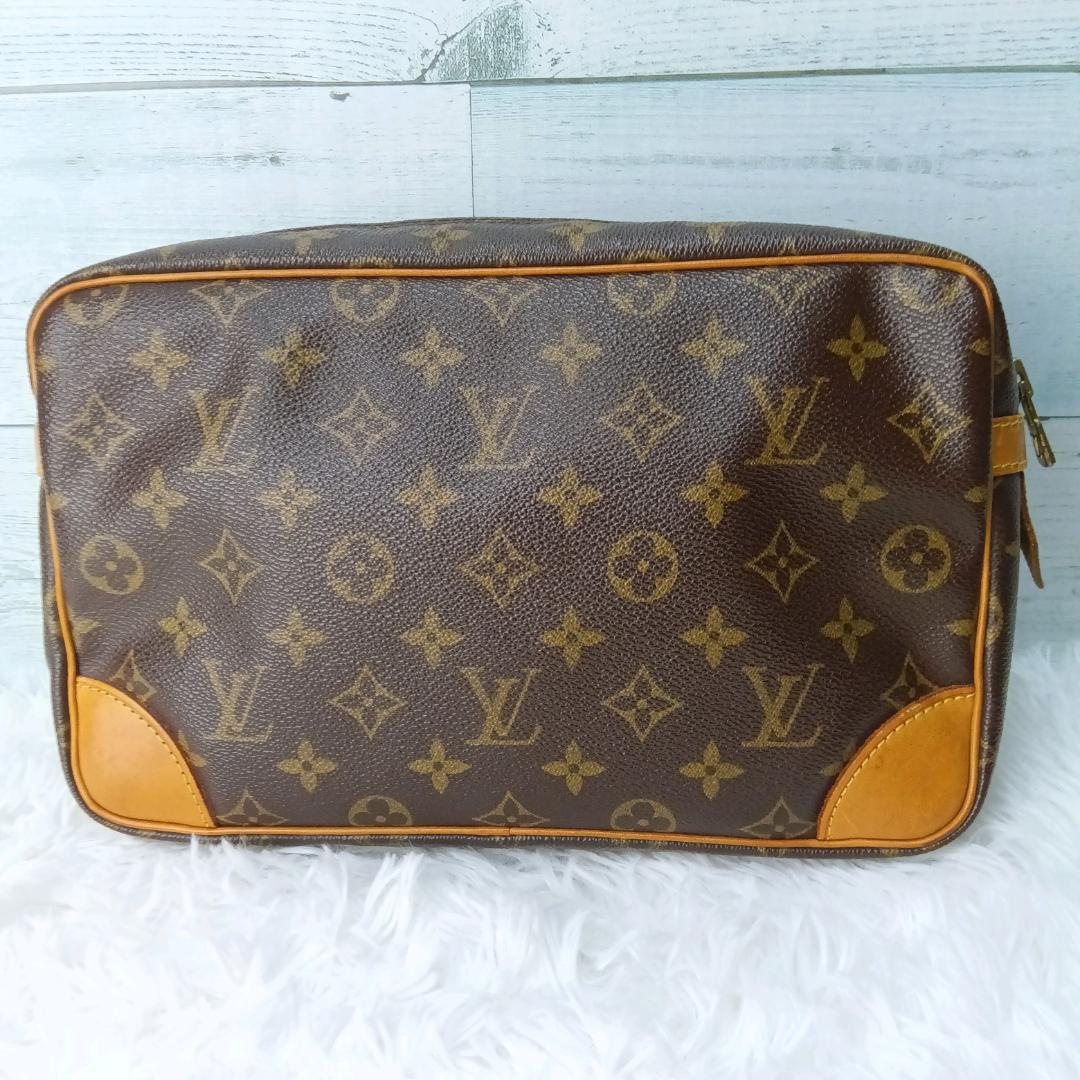 ルイヴィトン クラッチバッグ モノグラム ロゴ ブラウン コンピエーニュ28