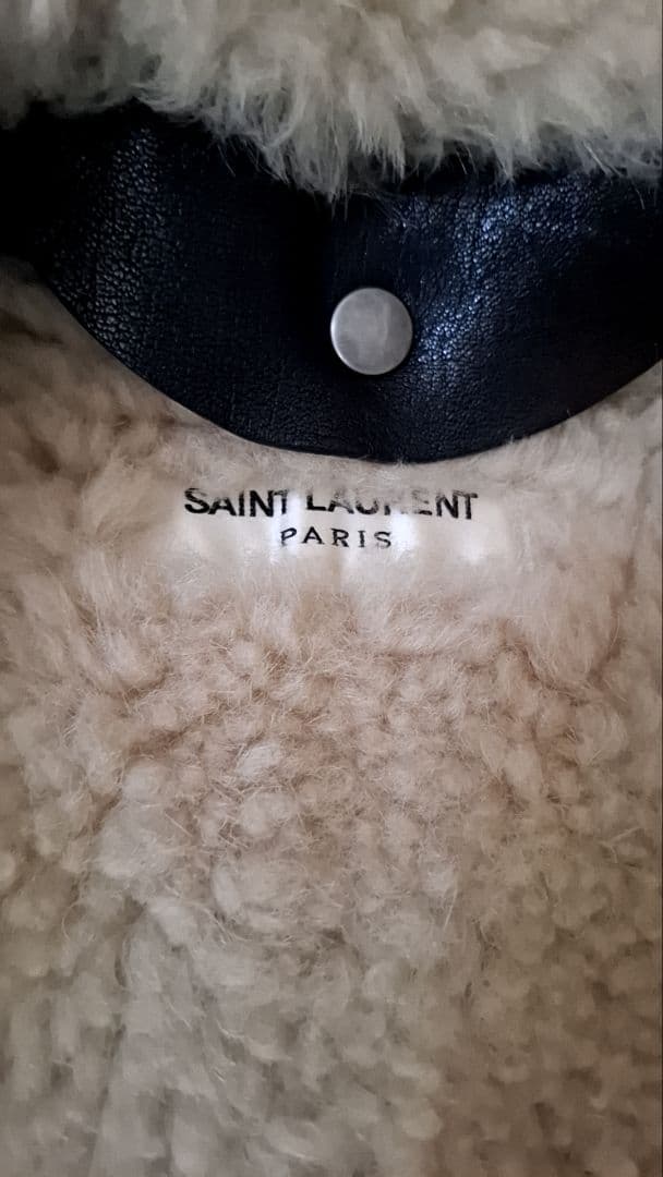 サンローラン　　ムートンファー　フライトジャケット