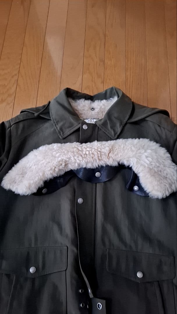 サンローラン　　ムートンファー　フライトジャケット