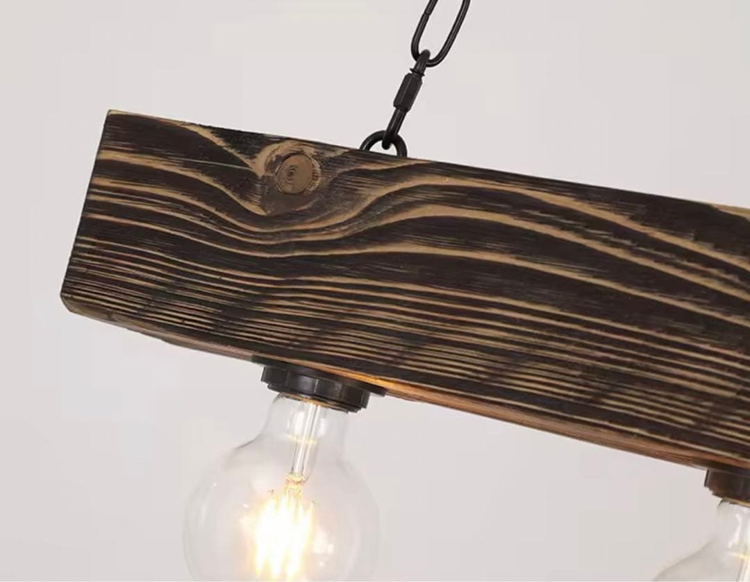 こゆきさん専用ヴィンテージ　ワイド　ウッド　ペンダントライト　インダストリアル