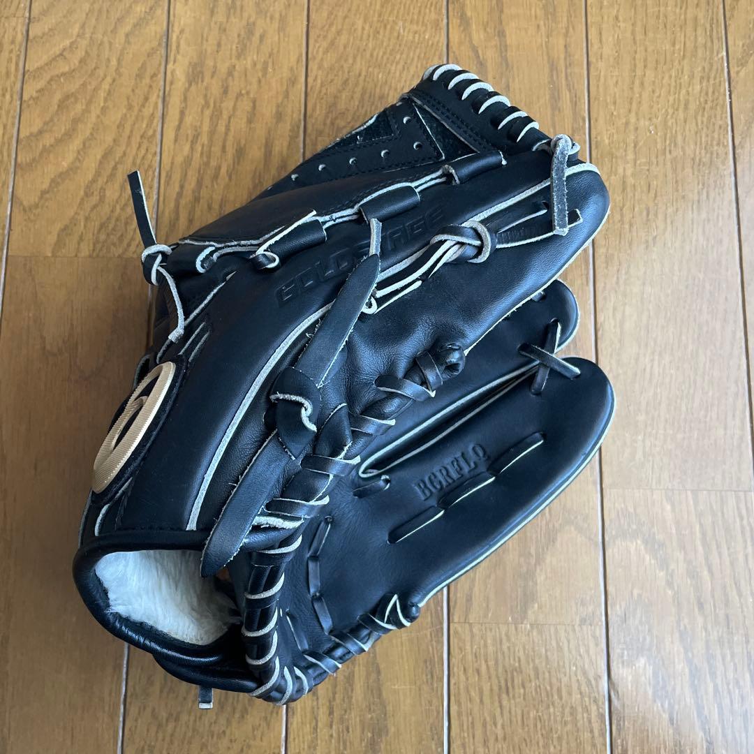 ASICS ゴールドステージ 黒 軟式グローブ