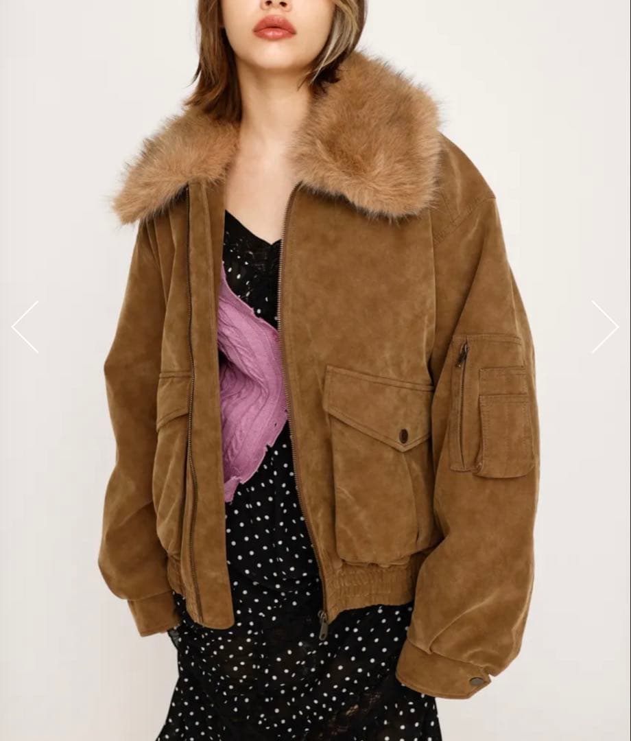 《即完売品》SLY WASHED PUFFER ブルゾン/ベージュ/スライ新品