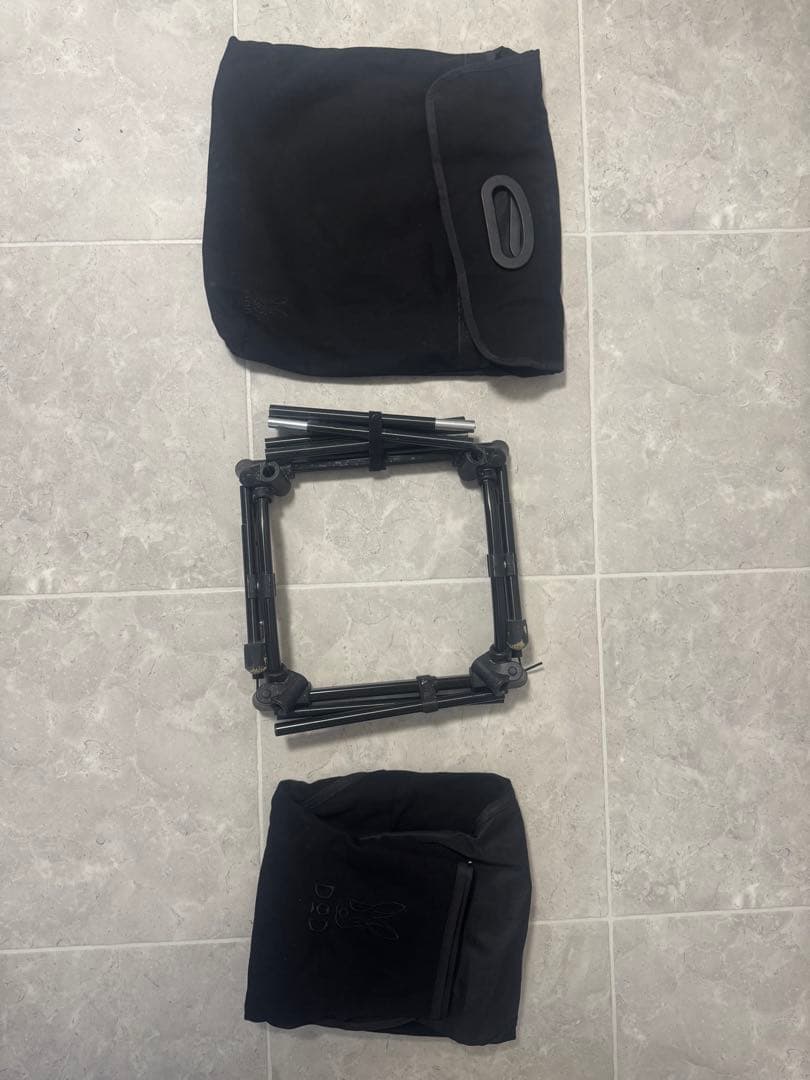 DOD ブラック折りたたみアウトドアチェア