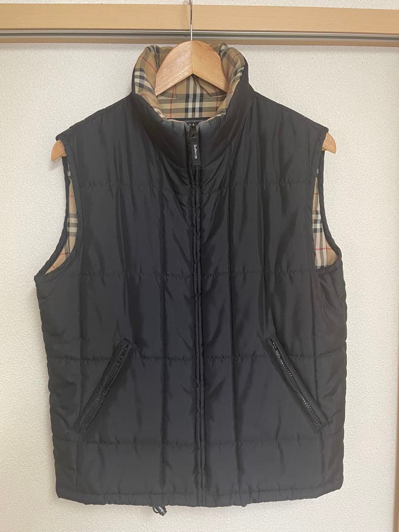 Burberry バーバリー ブラック キルティング ベスト 38