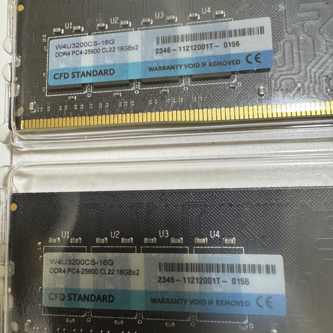 【新品】CFD DDR4-3200 デスクトップ用メモリ 16GBx2(32GB