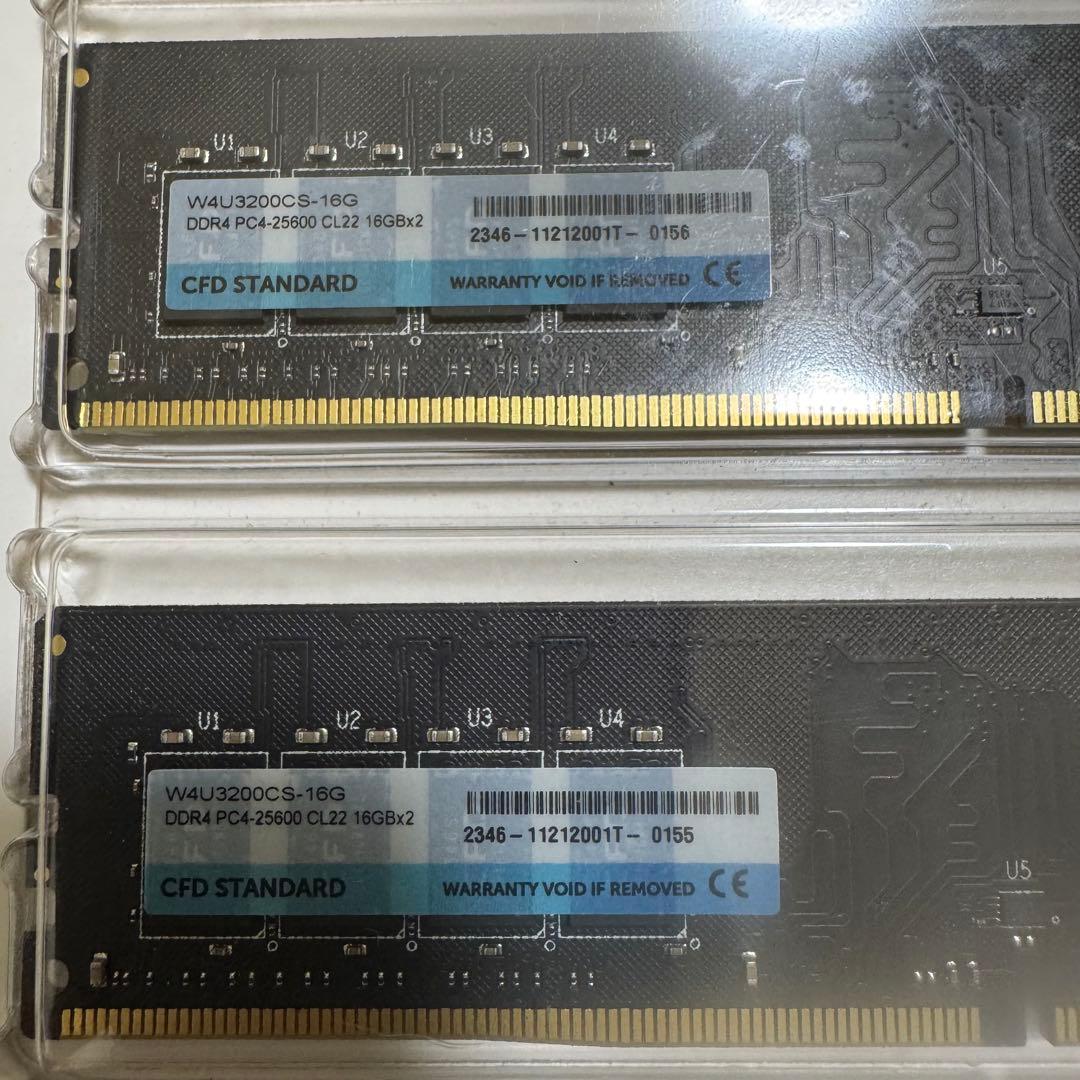 【新品】CFD DDR4-3200 デスクトップ用メモリ 16GBx2(32GB