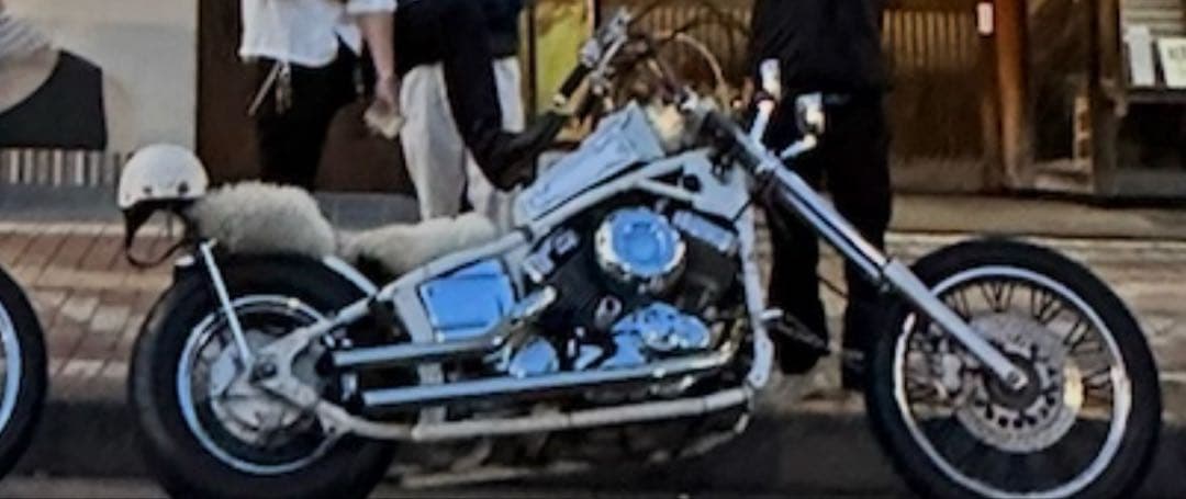 ドラッグスター400 スラッシュカットマフラー