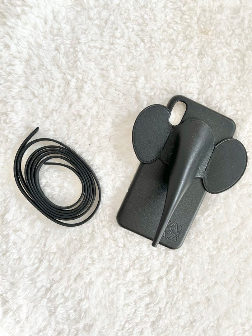 ★ゾウさんスマホホルダー(ブラック)★iPhone XS MAX