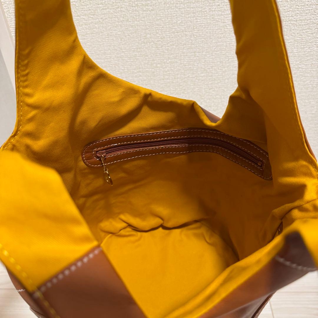 キタムラ 元町 セントバーナード ハンドバッグ レザー 本革 お散歩バッグ